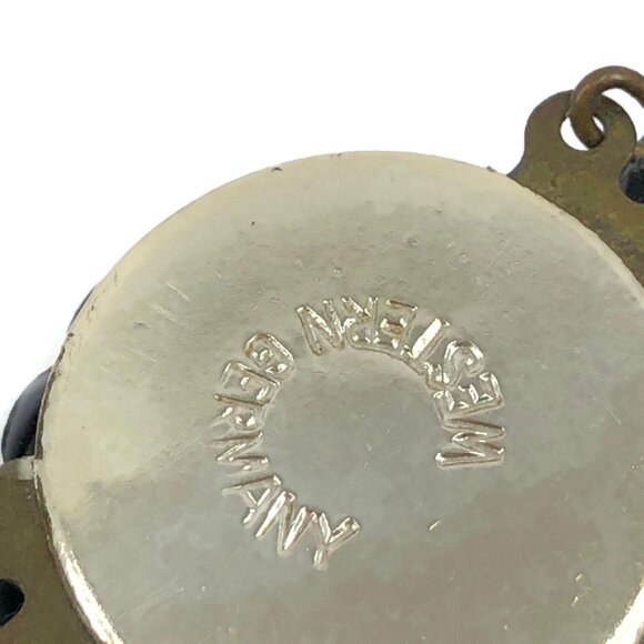 Vintage Triple Strand Plastic Bead Necklace Signed Western Germany - Picture 9 of 9